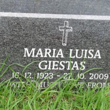 GIESTAS Maria Luisa 1923-2009