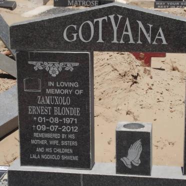 GOTYANA Zamuxolo Ernest Blondie 1971-2012
