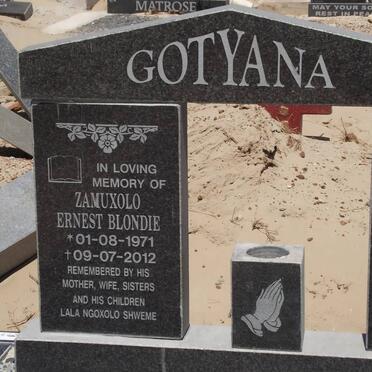 GOTYANA Zamuxolo Ernest Blondie 1971-2012
