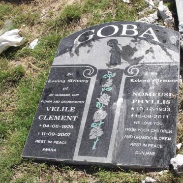 GOBA Velile Clement 1929-2007 &amp; Nomfusi Phyllis 1933-2011