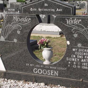 GOOSEN Sidney Arthur 1957-1984
