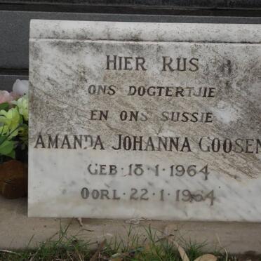 GOOSEN Amanda Johanna 1964 -1964