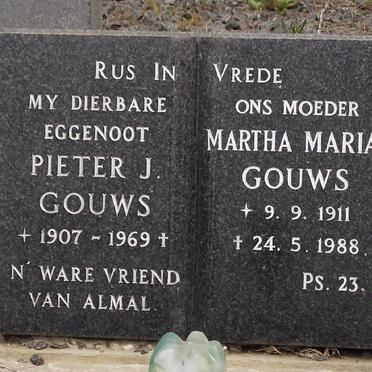 GOUWS Pieter J. 1907-1969 &amp; Martha Maria 1911-1988