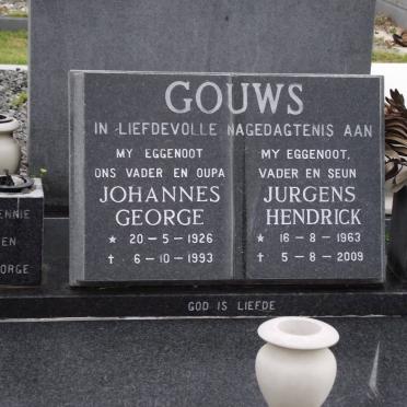 GOUWS Johannes George 1926-1993 :: GOUWS Jurgens Hendrick 1963-2009