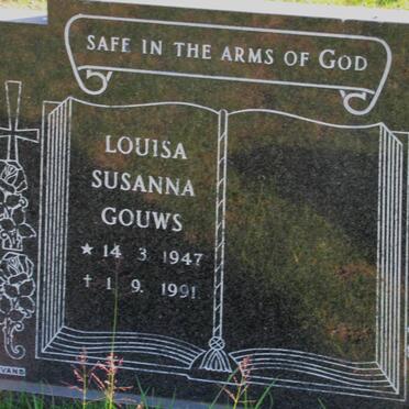 GOUWS Louisa Susanna 1947-1991
