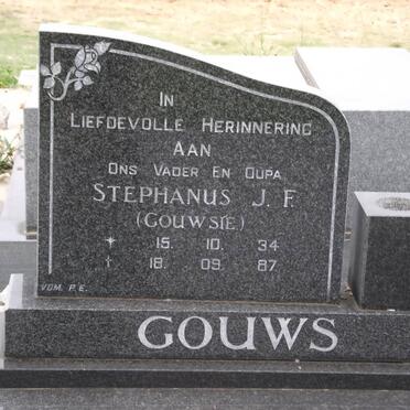 GOUWS Stephanus J.F. 1934-1987