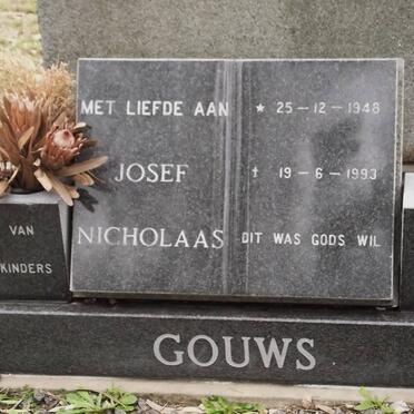 GOUWS Josef Nicholaas 1948-1993