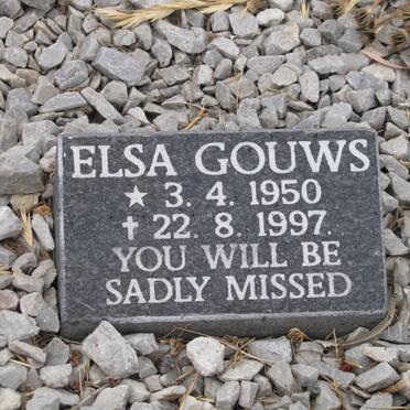 GOUWS Elsa Aletta 1950-1997