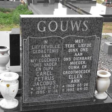 GOUWS Carel Petrus Jacobus 1899-1986 &amp; Ellen Ann 1905-1992