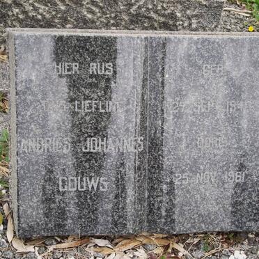 GOUWS Andries Johannes 1945-1961