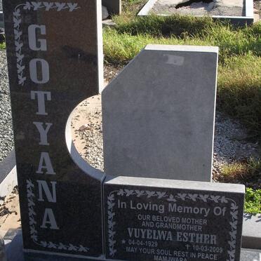 GOTYANA Vuyelwa Esther 1929-2009