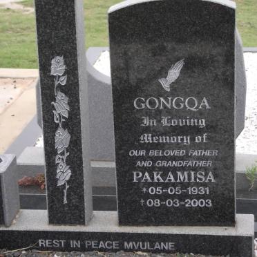 GONGQA Pakamisa 1931-2003