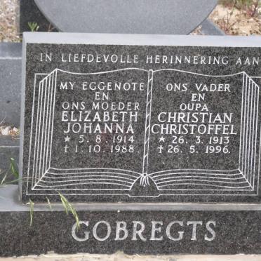 GORBREGTS Christian Christoffel 1913-1996 &amp; Elizabeth Johanna 1914-1988