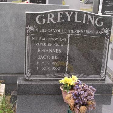 GREYLING Johannes Jacobus 1925-1990
