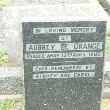 GRANGE Aubrey, le -1960