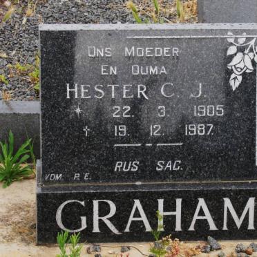 GRAHAM Hester C.J 1905-1987