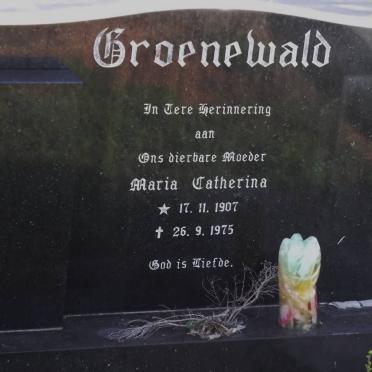 GROENEWALD Maria Catherina 1907-1975