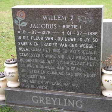 GREYLING Willem Jacobus 1976-1996