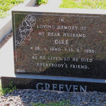GREEVEN Dirk 1940-1986