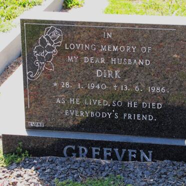 GREEVEN Dirk 1940-1986