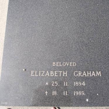 GRAHAM Elizabeth 1894-1989