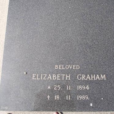 GRAHAM Elizabeth 1894-1989