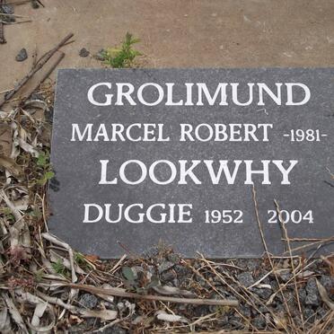 GROLIMUND Marcel Robert -1981 :: LOOKWHY Duggie 1952-2004