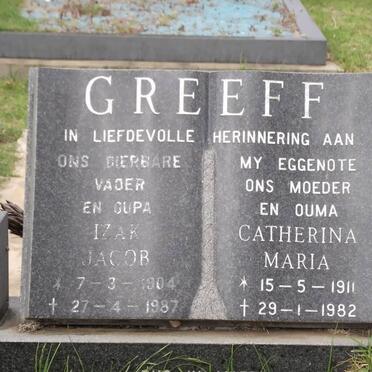 GREEFF Izak Jacob 1904-1987 &amp; Catherina Maria 1911-1982