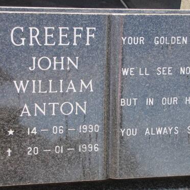 GREEFF John William Anton 1990-1996