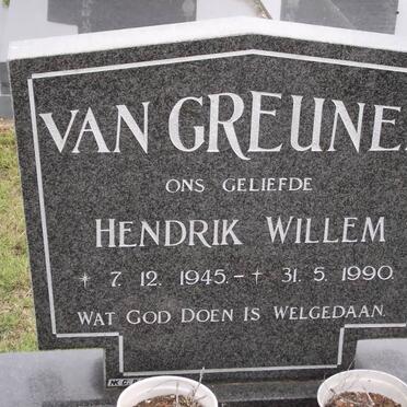 GREUNEN Hendrik Willem, van 1945-1990