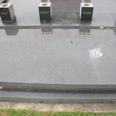 GROBLER Jan Harm 1902-1973 &amp; Aletta Maria 1903-1974