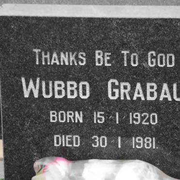 GRABAU Wubbo 1920-1981