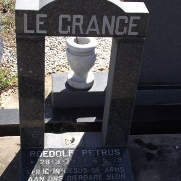 GRANGE Roedolf Petrus, le 1979-1979