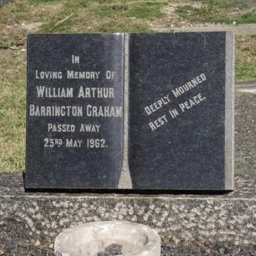 GRAHAM William Arthur Barrington -1962