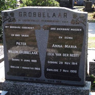 GROBBELAAR Pieter Willem 1909-1966 &amp; Anna Maria VAN DER NEST 1914-1996