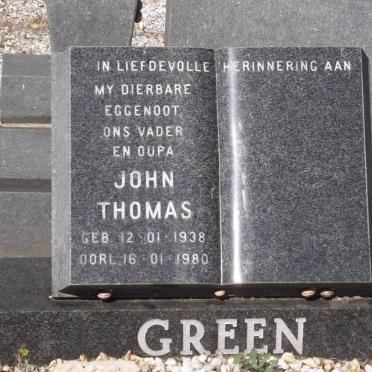 GREEN John Thomas 1938-1980