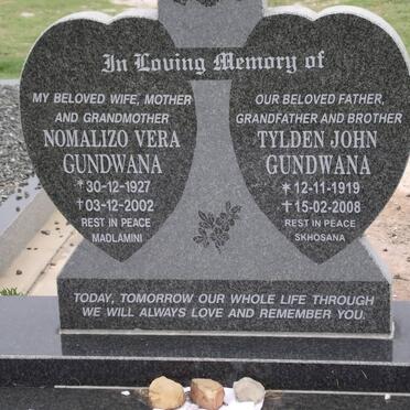 GUNDWANA Tylden John 1919-2008 &amp; Nomalizo Vera 1927-2002