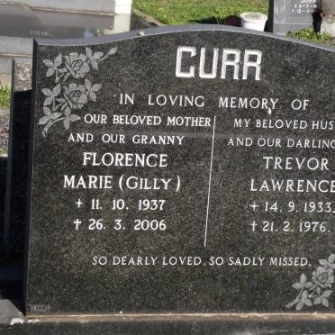 GURR Trevor Lawrence 1933-1976 &amp; Florence Marie 1937-2006