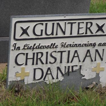 GUNTER Christiaan Daniel 1961-2002