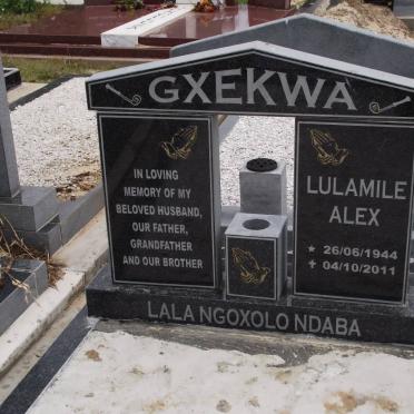 GXEKWA Lulamile Alex 1944-2011
