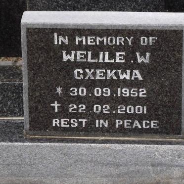 GXEKWA Welile W. 1952-2001