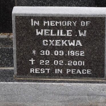 GXEKWA Welile W. 1952-2001
