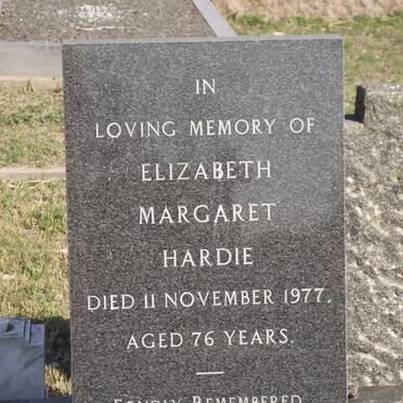 HARDIE Elizabeth Margaret 1901-1977