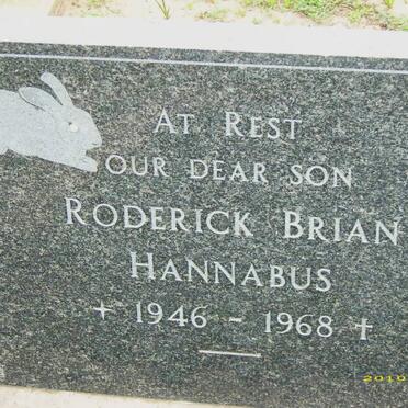 HANNABUS Roderick Brian 1946-1968