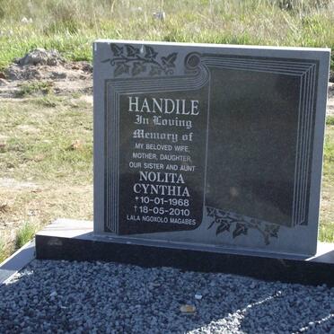HANDILE Nolita Cynthia 1968-2010
