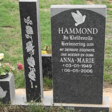 HAMMOND Anna-Marie 1949-2006