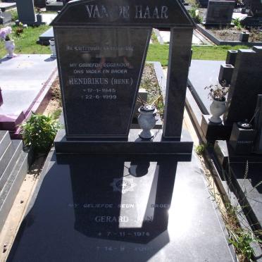 HAAR Hendrikus, van de 1945-1999 :: HAAR Gerard Jan, van de 1974-2005