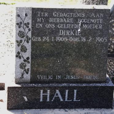 HALL Dirkie 1905-1965