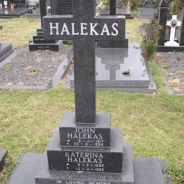 HALEKAS John 1917-1994 :: HALEKAS Katerina 1892-1995