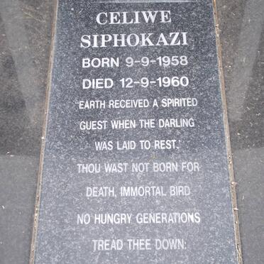 HANS Themba 1918-1979 :: HANS Celiwe Siphokazi 1958-1960
